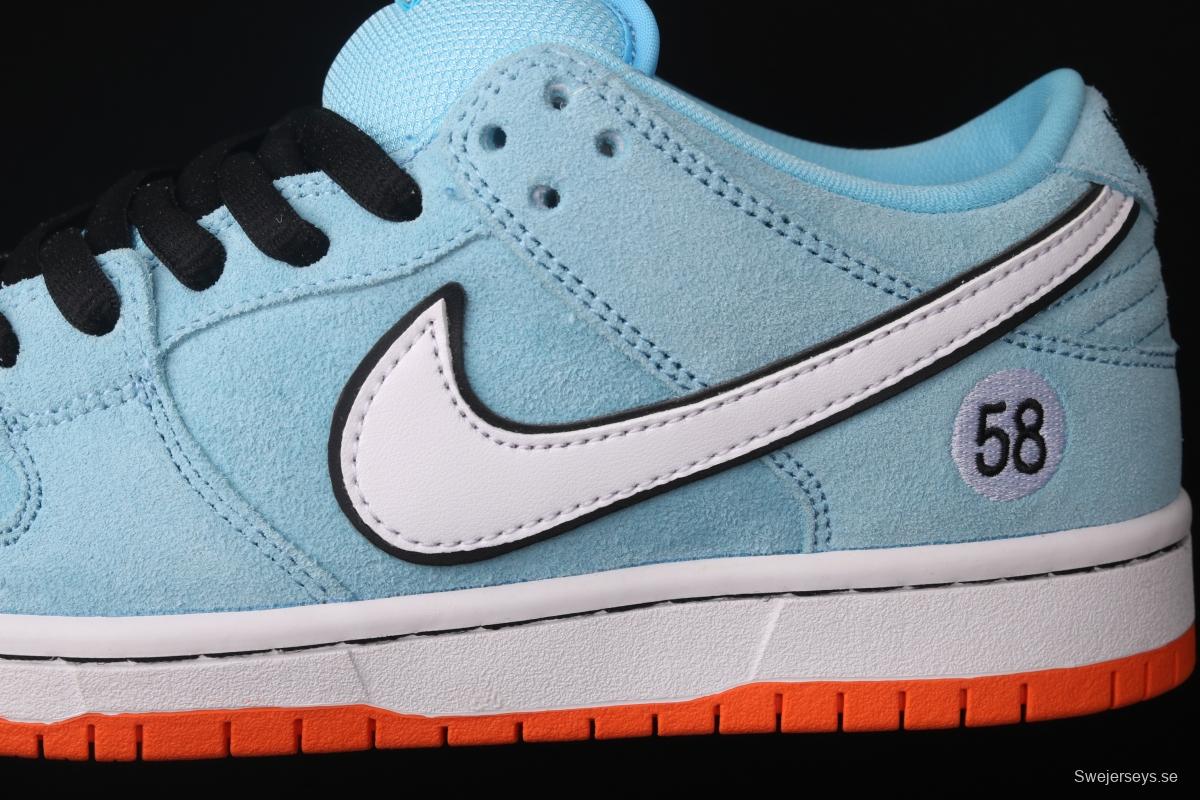 WE CLUB 58 x NIKE SB DUNK Low Pro Club 58 Gulf Slam Dunk Series low side leisure sports skateboard shoes BQ6817-401