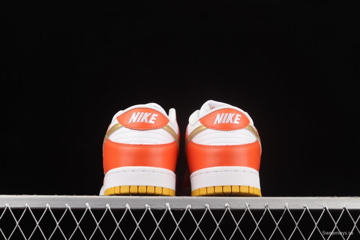 NIKE DUNK Low Golden Orange Platinum Orange SB rebound Fashion Leisure Board shoes DQ4690-800