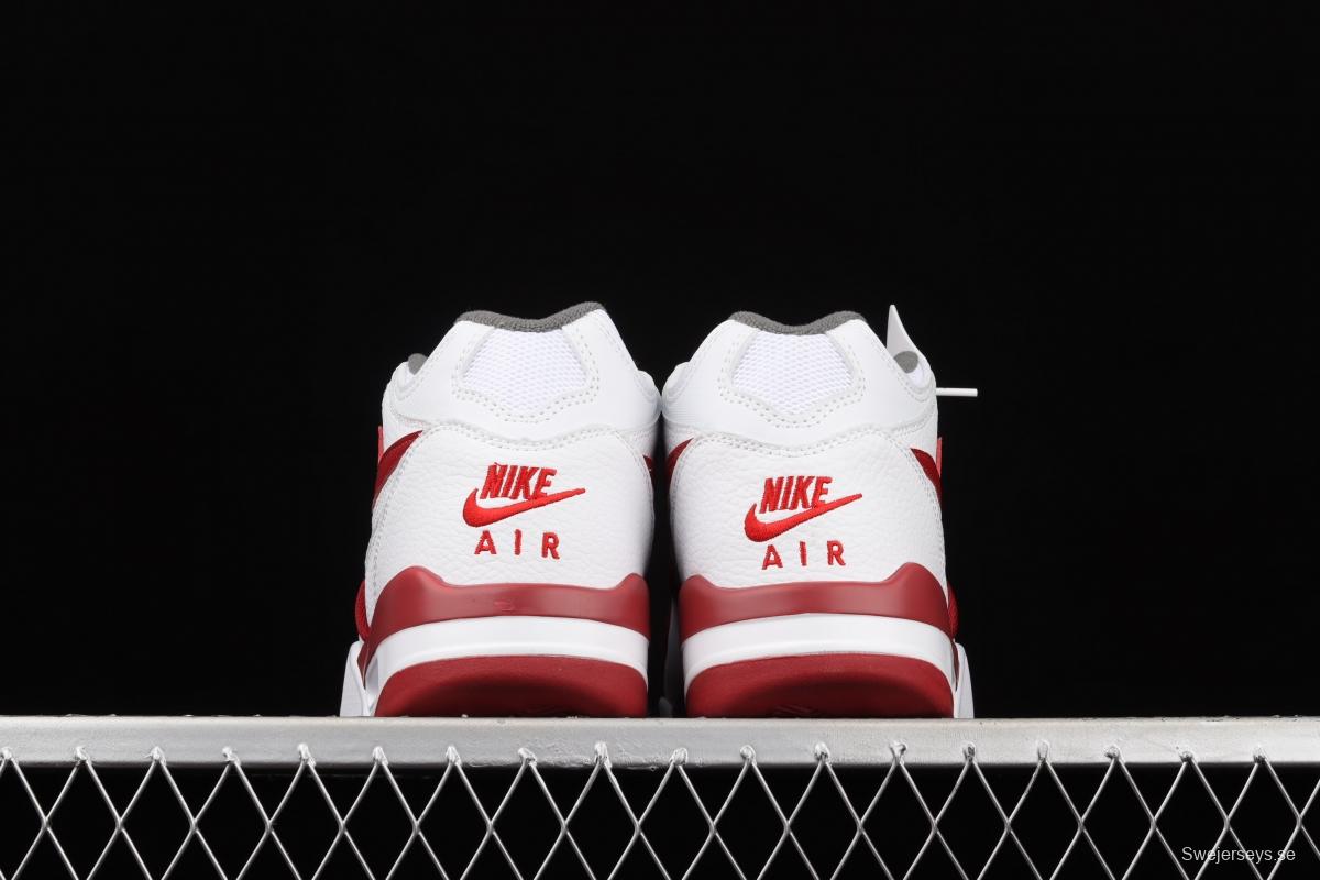 NIKE Air Flight 89 white and red air cushion basketball shoes DD1173-100