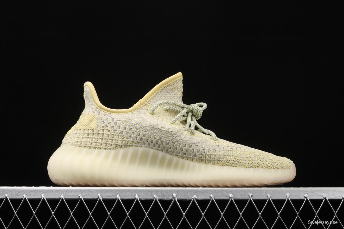 Adidas Yeezy 350 Boost V2 FV3250 Darth Coconut 350 second generation hollowed-out lemon yellow angel color BASF Boost original