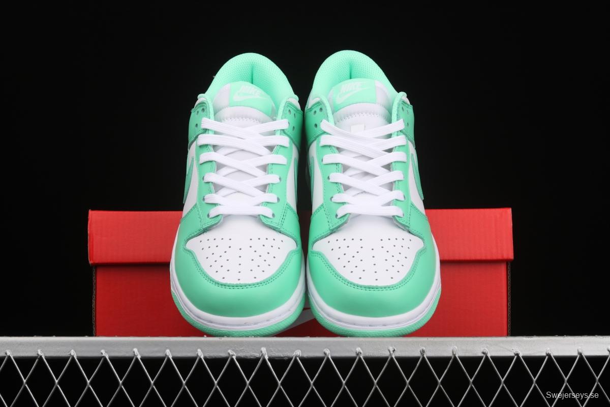 NIKE SB DUNK Low White/Green Glow Tiffany Green White Slam Dunk Series low side leisure sports skateboard shoes DD1503-105