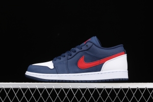 Air Jordan 1 Low Patriot Blue Red low Gang Culture Leisure Sports Board shoes CZ8454-400