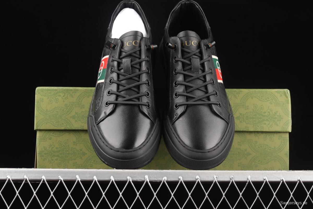 Gucci Screener GG High-Top Sneaker double G embossed leisure shoes series leisure board shoes 02JPO60166