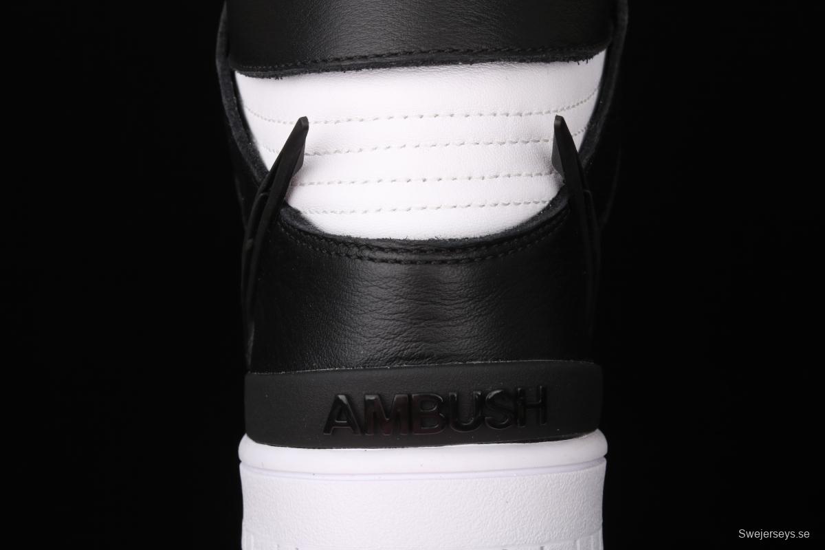 Ambush x NIKE DUNK High Black Wu Yifan Deng Ziqi same black and white high top casual board shoes CU7544-001