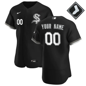 Men's Black 2020 Alternate Authentic Custom Team Jersey