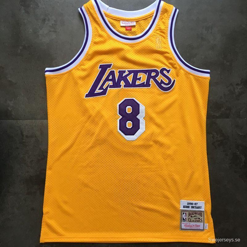 Men's Kobe Bryant Yellow Retro Classic Team Jersey