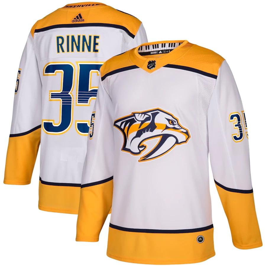 Men's Pekka Rinne White Away Player Team Jersey