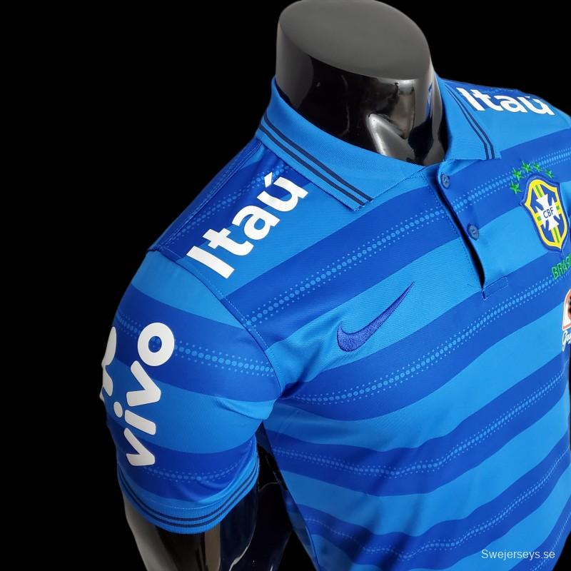 2022 Brazil POLO Blue Stripe