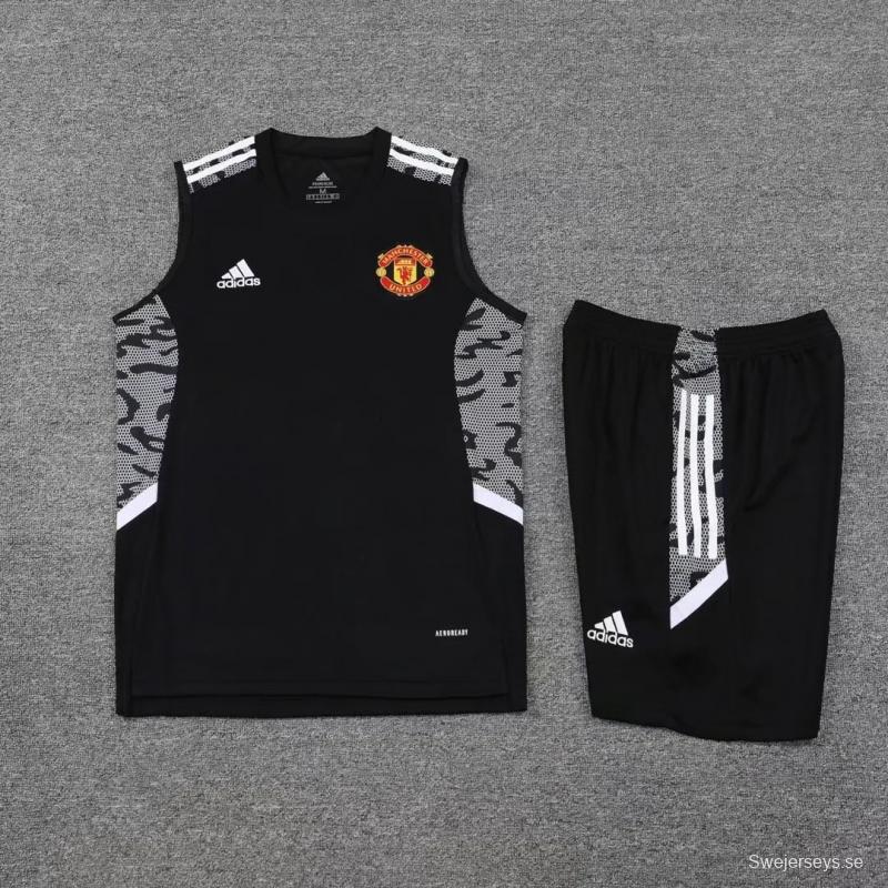 22/23 Manchester United Pre-Training Jersey Black Vest