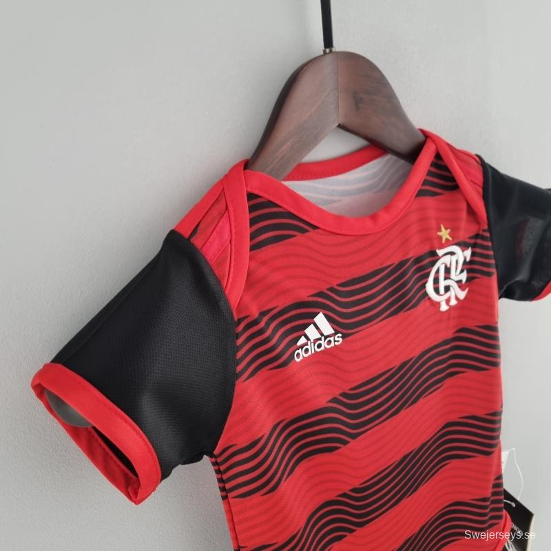 22/23 Flamengo Home Baby KM#0025 9-12 Soccer Jersey