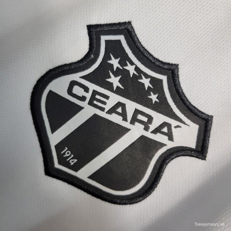 23-24 Ceara Sporting White Jersey -No Sponsor