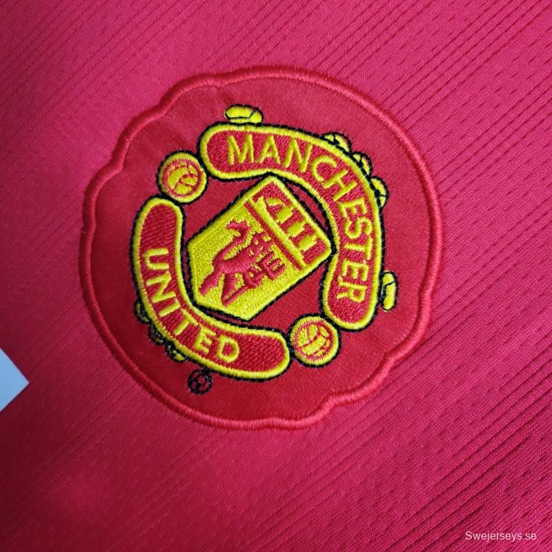 Retro 07-08 Manchester United Champions League Version Home Jersey