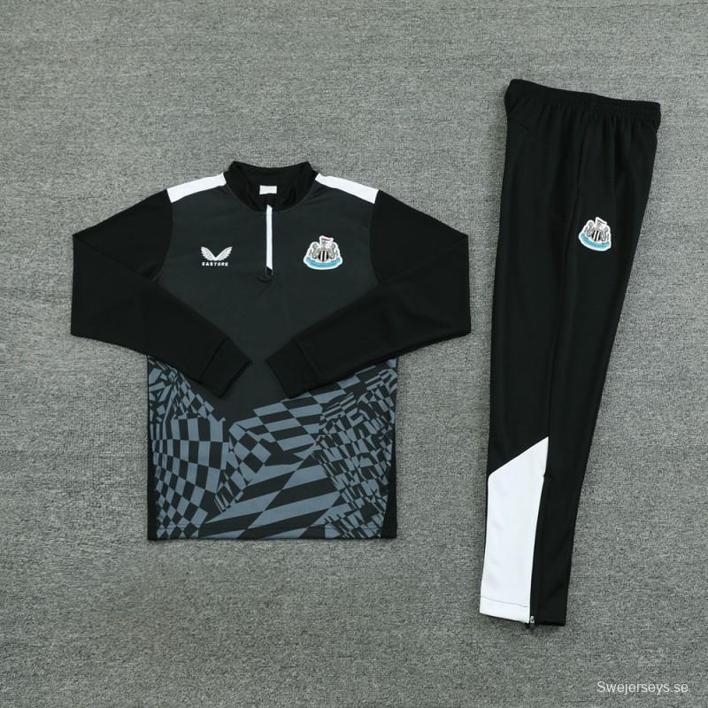 23/24 Newcastle United Black Half Zipper Jacket+Pants