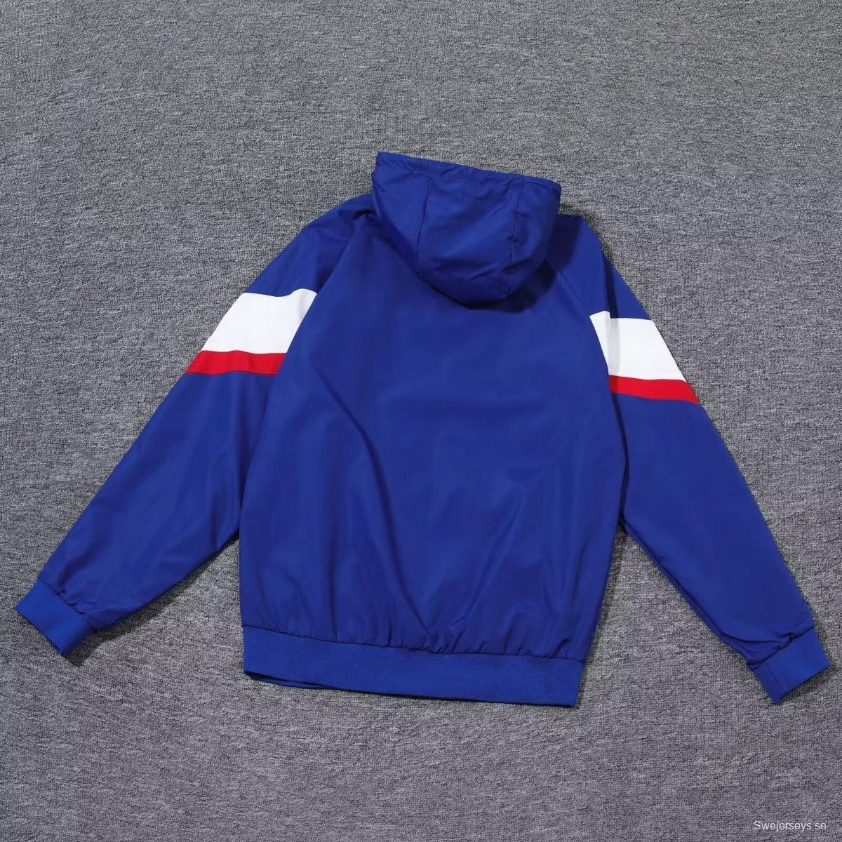 2024 France Blue Windbreaker