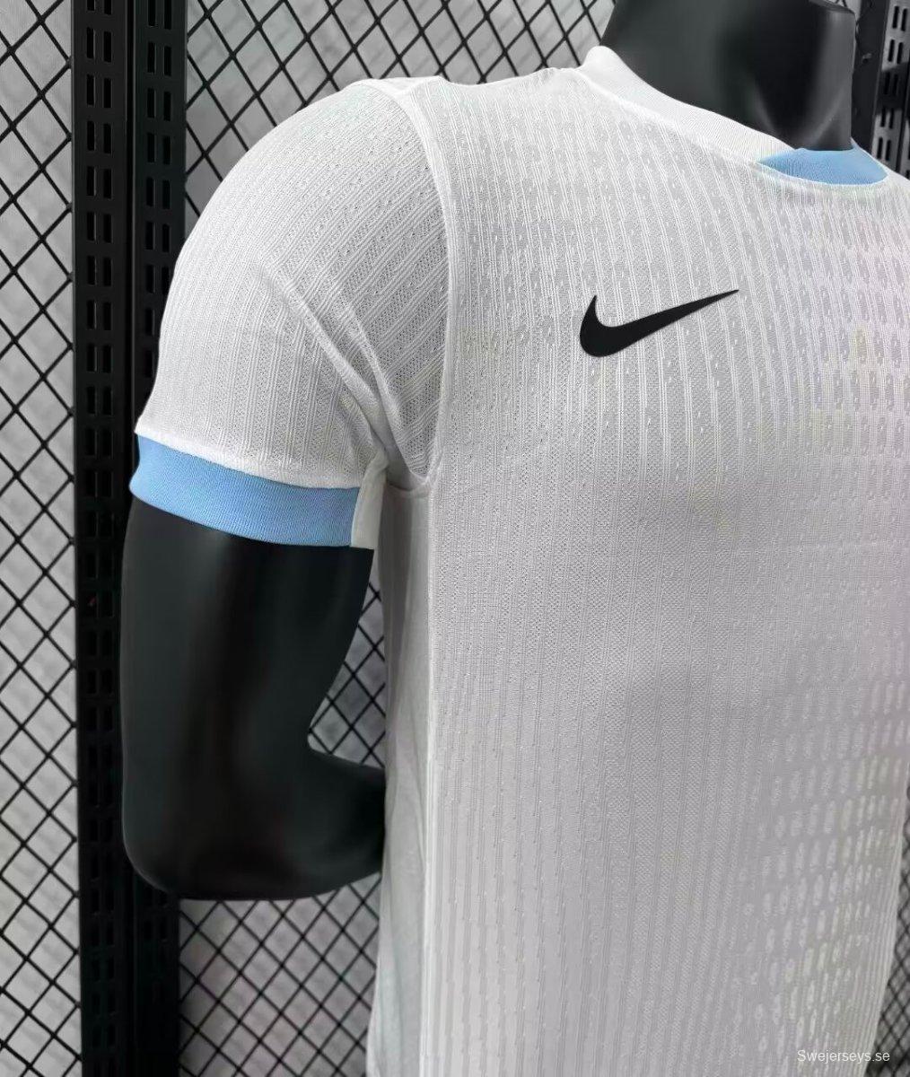 Player Version 2024 Uruguay Away White Jersey