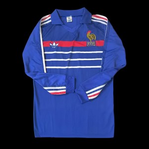 Retro  2004 France Home Long Sleeve Jersey